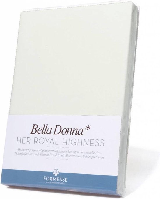 Bella Donna Drap-housse Jersey - 180x200-200x220 - laine blanche
