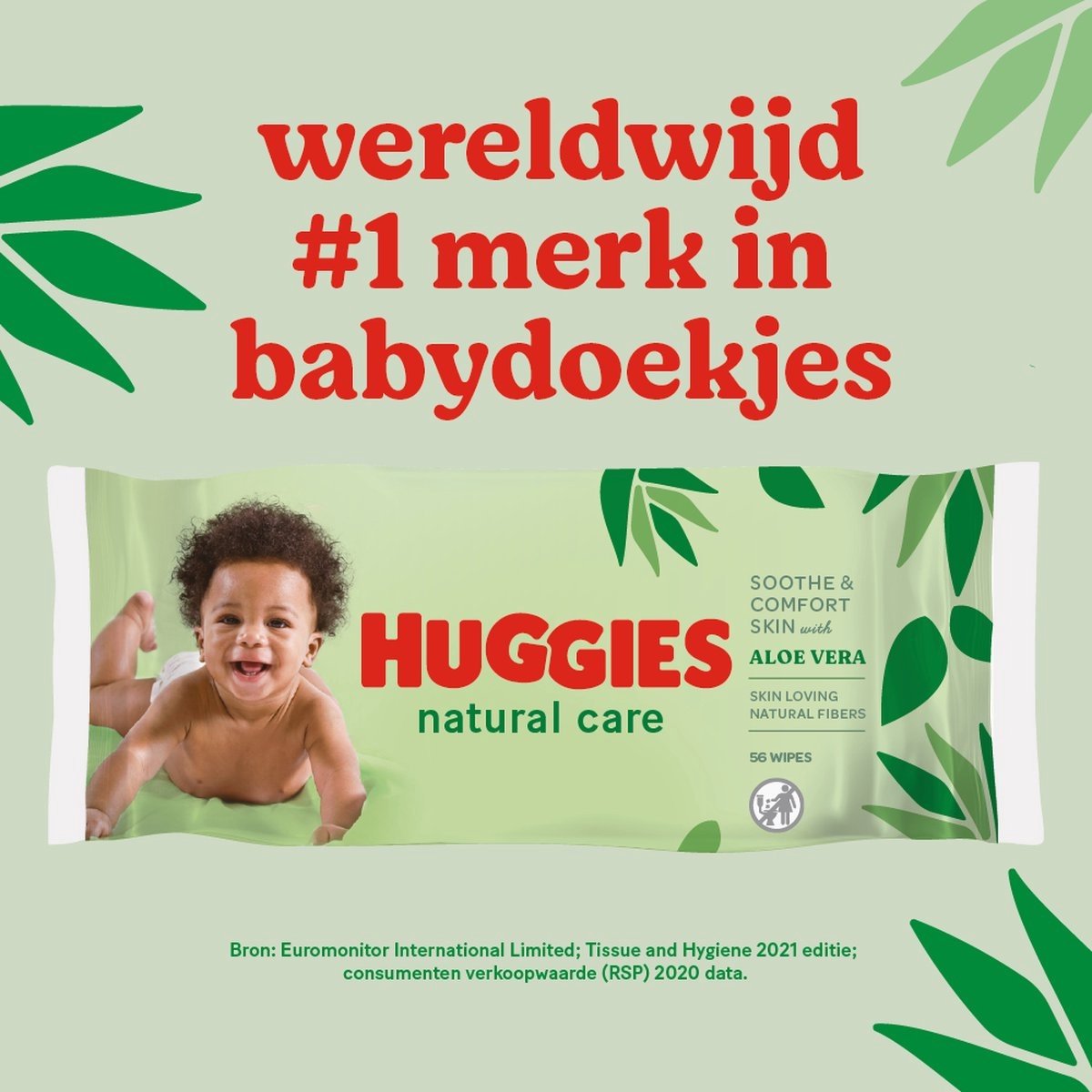 Bol.com Huggies - Natural Care - Billendoekjes - 1680 babydoekjes - 30 x 56 aanbieding