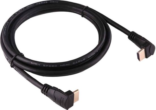 1,8 m 4K * 2K HDMI 2.0 versie 90 graden Haakse HDMI naar 90 graden Haakse  HDMI-kabel... | bol.com