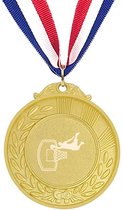 Akyol - basketbal medaille goudkleuring - Basketbal - cadeau basketballer - leuk cadeau voor de beste basketballer om te geven - verjaardag basketballer