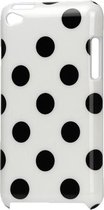 GadgetBay iPod Touch 4 hoesje Polkadot patroon stippen hoes case cover - Wit