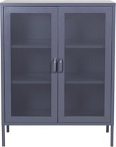 Misha dressoir 2 deuren, 3 planken, grijs.