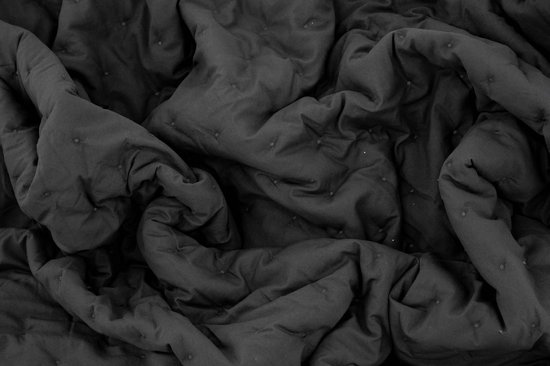Couvre-lit Sally 260x260cm anthracite.