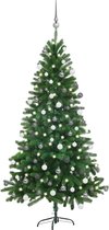 vidaXL-Kunstkerstboom-met-verlichting-en-kerstballen-150-cm-groen