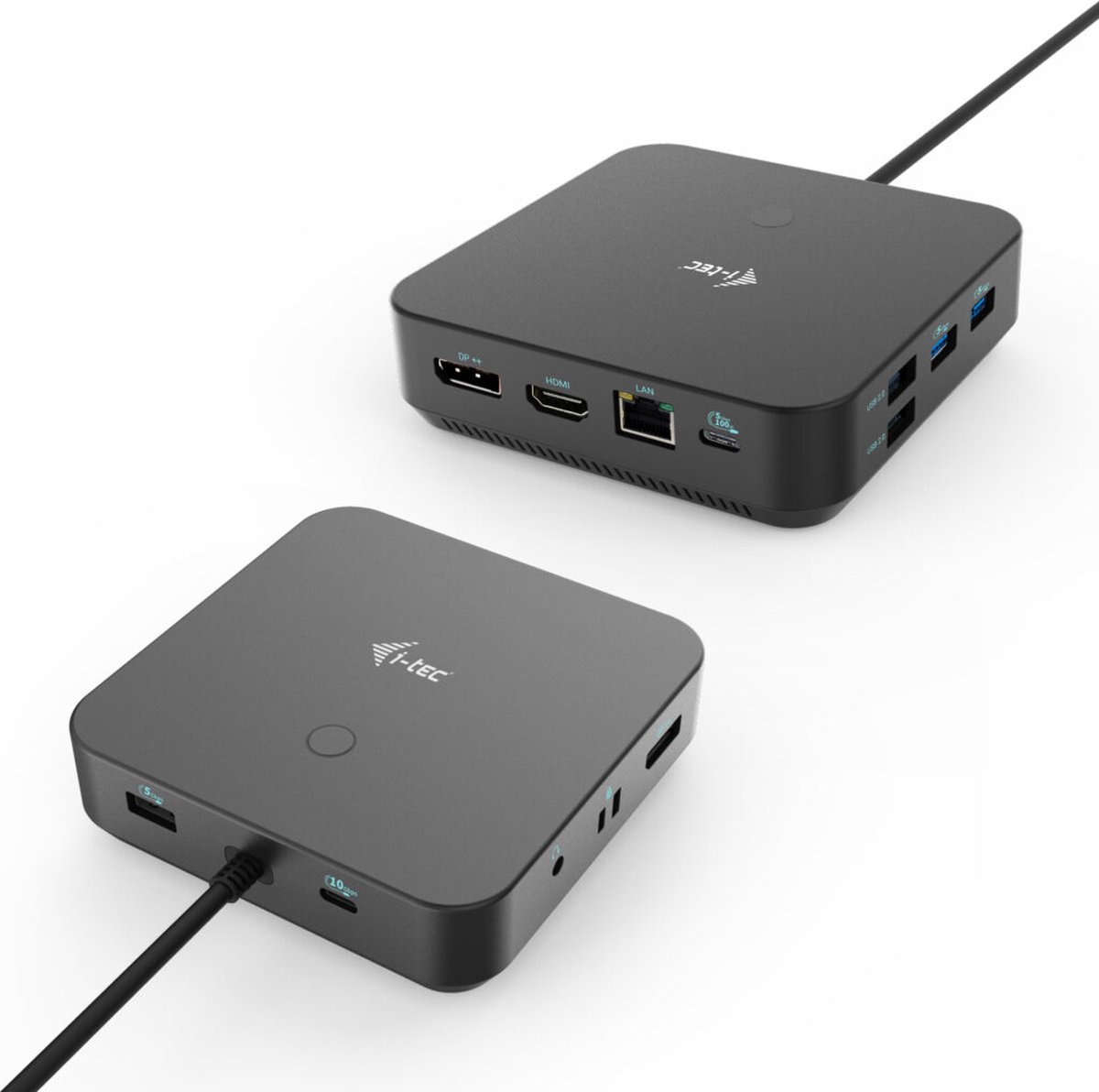i-Tec - USB-C HDMI Dual DP Docking Station zonder oplader