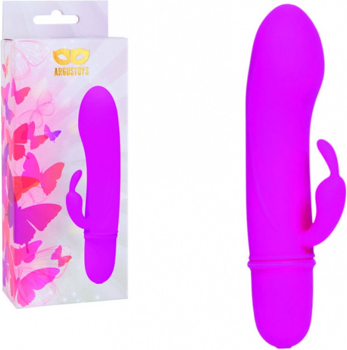 Goedkoopste Argus Silicone G Spot & Clitoris Dildo Vibe – 10 Speed