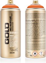 Acryl en aérosol Montana GOLD - Shock Orange  | 400 ml