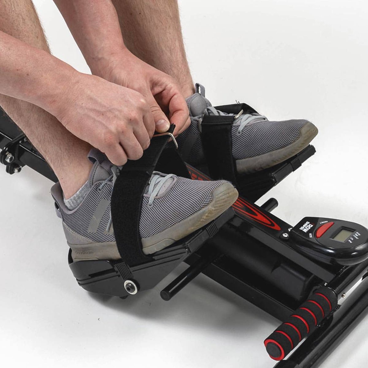 Afbeelding 3 van Kendox RowShaper - Roei-apparaat voor thuis - Fitnessapparaat voor cardio- en krachttraining - Fitness Roeiapparaat met LCD Display voor thuistraining - Belastbaar tot 120 kg - Mail Order Edition