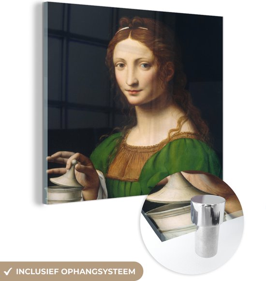 Peinture sur Verre - Marie Madeleine - Leonardo de Vinci - 90x90 cm - Peintures sur Verre Peintures - Photo sur Glas