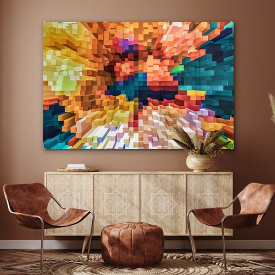 Peinture sur Verre - Figure Abstraite - 180x120 cm - Peintures sur Verre Peintures - Photo sur Glas