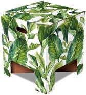 Dutch Design Brand kartonnen krukje - Groene bladeren - Green Leaves