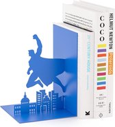 Balvi boekensteun Superheld Blauw Metaal