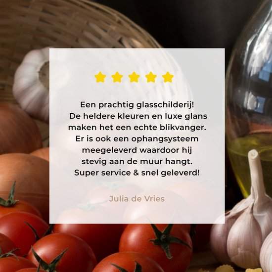 MuchoWow® Tableau sur verre 80x60 cm - Tableau sur verre acrylique - Planche à découper - Légume - Nature morte - Pâtes - Oignon - Tomate - Planche à découper - Photo sur verre - Décoration murale salon - Décoration murale chambre - Peintures