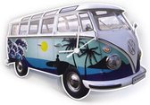 Brisa Wandklok Volkswagen T1 bus Bulli - Kleur - Surf Blauw