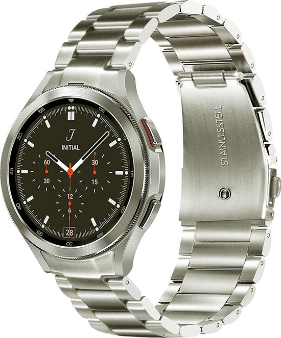 Smartwatch bandje Geschikt voor Samsung Galaxy Watch 4 Classic Horlogebandje RVS...