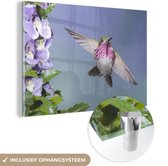 Peinture sur Verre - Colibri - Fleurs - Ciel - 150x100 cm - Peintures sur Verre Peintures - Photo sur Glas
