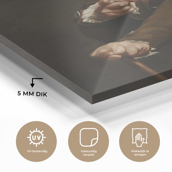 Peinture sur Verre - Autoportrait - Joseph Ducreux - 90x120 cm - Peintures sur Verre Peintures - Photo sur Glas