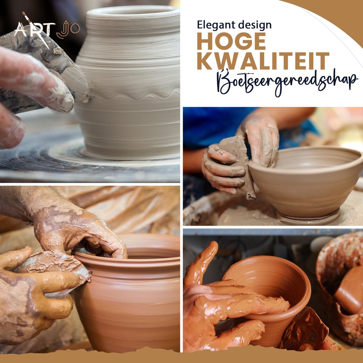 10 stuks modelleergereedschap, kleiset, pottenbakkersgereedschap, polymeerklei, sculpting tools, houten snijgereedschap, professionals en beginners, kleimodellering tools voor doe-het-zelf