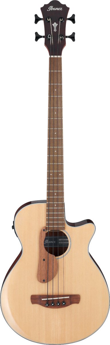 Ibanez AEGB30E Natural High Gloss elektrisch-akoestische basgitaar