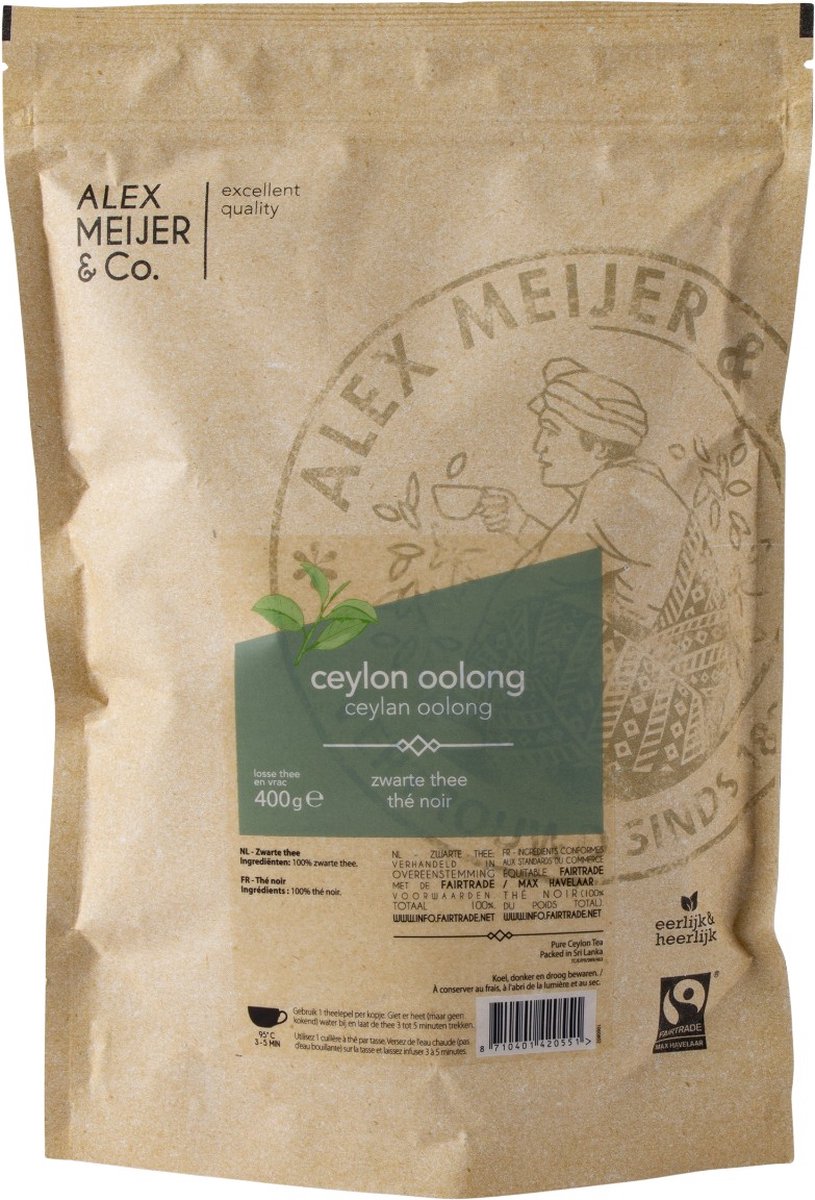 Alex Meijer Thee los ceylon-oolong, FT - Zak 400 gram