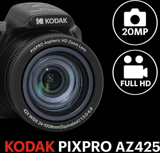 KODAK Pixpro Astro Zoom AZ425 - Cámara digital bridge, zoom óptico