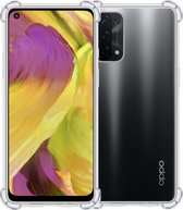 Hoes Geschikt voor OPPO A54 5G Hoesje Shock Proof Case Hoes Siliconen - Hoesje Geschikt voor OPPO A54 5G Hoes Cover Shockproof - Transparant