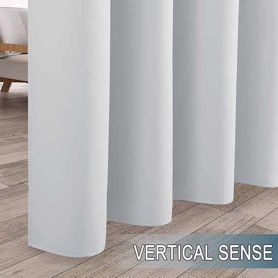 PONY DANCE Patio Gordijnen, Sheer Gordijnen met Ringen, Buitengordijnen Transparante, Waterdicht, Doorschijnend, Voor Balkon, Tuin, Terras,254B x 274H cm (1 Panelen),Wit
