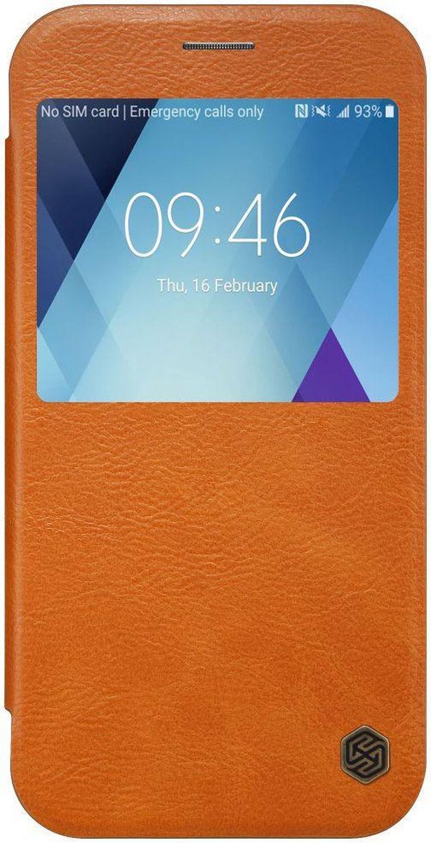Nillkin - Samsung Galaxy A5 (2017) Hoesje - Leather Case Qin Window View Series Bruin