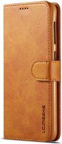 Samsung Galaxy A10 Stijlvol Vintage Portemonnee Bookcase Hoesje Bruin