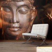 Fotobehang - Vuur en meditatie - Boeddha