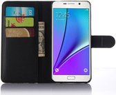 Samsung Galaxy A5 (2016) Lychee Portemonnee Case Zwart