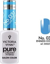 VICTORIA VYNN™ Gel Nagellak - Gel Polish - Pure Creamy Hybrid  - 8 ml - Endless Ocean  - 031 - Blauw