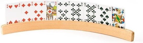 Afbeelding van het spel Luxe houten speelkaartenhouder Groot 51 cm