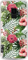 Casetastic Samsung Galaxy S9 Hoesje - Softcover Hoesje met Design - Tropical Flowers Print