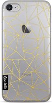 Casetastic Softcover Apple iPhone 7 / 8 - Abstraction Outline Gold Transparent