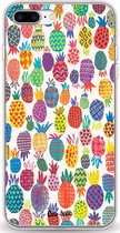 Casetastic Apple iPhone 7 Plus / iPhone 8 Plus Hoesje - Softcover Hoesje met Design - Happy Pineapples Print