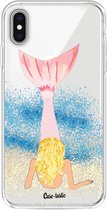 Casetastic Apple iPhone XS Max Hoesje - Softcover Hoesje met Design - Mermaid Blonde Print