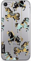 Casetastic Apple iPhone 7 / iPhone 8 / iPhone SE (2020) Hoesje - Softcover Hoesje met Design - Carousel Horses Print