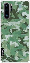 Casetastic Huawei P30 Pro Hoesje - Softcover Hoesje met Design - Army Camouflage Print