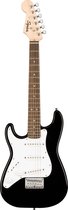 Squier Mini Strat V2 Lefthand Black - ST-Style elektrische gitaar