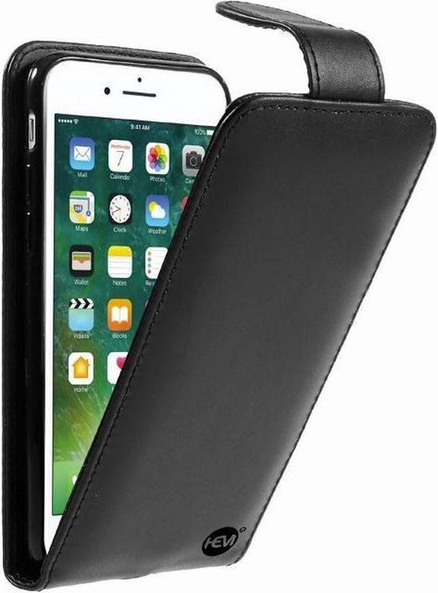 HEM hoes geschikt voor Zwart Klaphoesje / Telefoonhoesje iPhone 7 / 8 / SE (2020 & 2022)