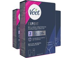 Veet - Expert - Ontharingscreme Bikini Kit 100ml (2 x 50ml) - 3 Stuks - Voordeelverpakking