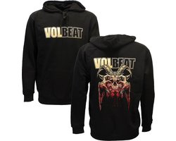 Volbeat Bleeding Crown Skull Backprint Hoodie Sweater Trui - Officiële Merchandise - L