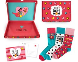 Verjaardag cadeau Mama - Moederdag cadeau - Cadeau Mama - Verjaardag Moeder - Verjaardag Mama - Mommy to be - baby shower - 's Werelds beste Moeder cadeautje - 3 paar Moeder sokken - Verjaardag cadeau Mama - Moederdag cadeau - Cadeau Mama - Verjaardag Moeder - Verjaardag Mama - Mommy to be - baby shower - 's Werelds beste Moeder cadeautje - 3 paar Moeder sokken -