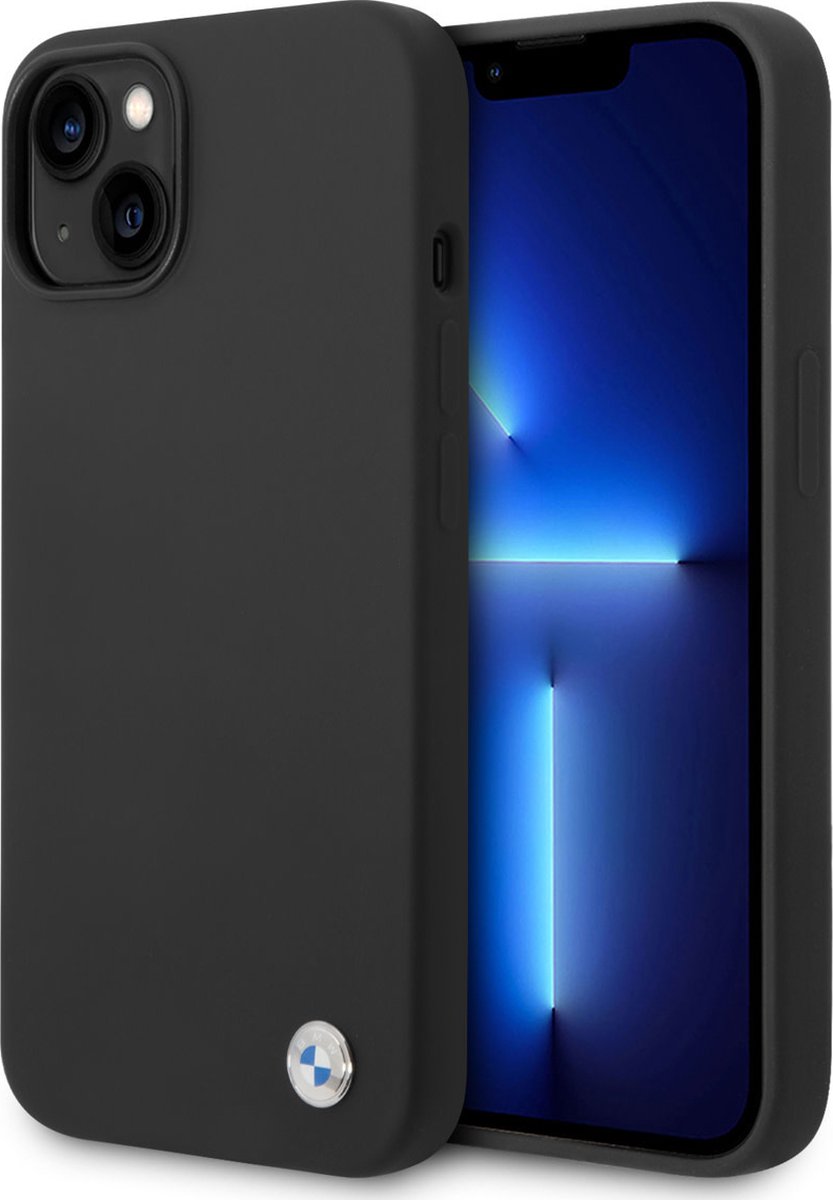 BMW Silicone Back Cover voor Apple iPhone 14 Plus - Kleur: Zwart - Bescherming van Telefoon