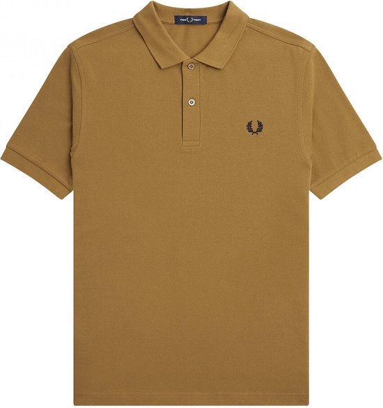 Fred Perry - Polo M6000 Donker Caramel - Slim-fit - Heren Poloshirt Maat XXL