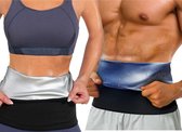 Chibaa - Sauna Sport Belly Shaper - Unisex - Sauna Shaper Buik Wrap - Training - Workout - Zweten - Afslanken - Taille - Sweat Shaper - Maat: 4XL/5XL