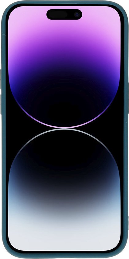 Mobiparts Coque en Siliconen Apple iPhone 14 Pro Blueberry Blauw Case