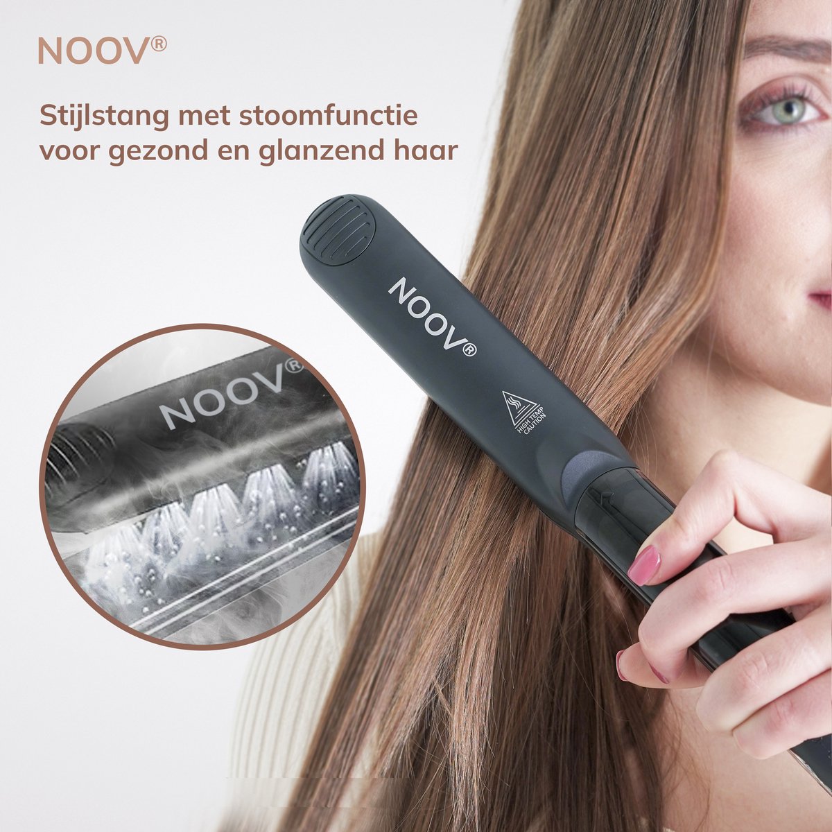 NOOV® - - Steampod Stoom Stijltang- Moederdag Cadeau -... | bol.com