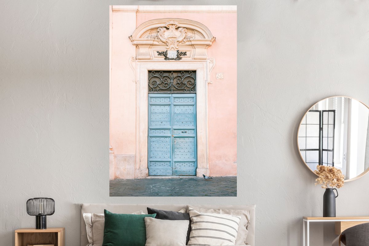 Deur - Rome - Blauw - Architectuur